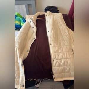 Cream Quilted Vest